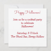 Halloween rode spin kaart (Achterkant)