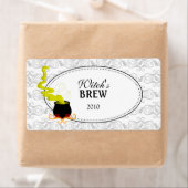 Halloween rode wijn / glas etiket (Insitu)