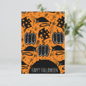 Halloween Rodents Mouse Cheese Birthday Pattern Kaart (Staand voorkant)