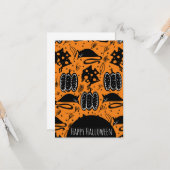 Halloween Rodents Mouse Cheese Birthday Pattern Kaart (Voorkant / Achterkant in situ)