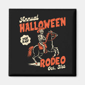 Halloween Rodeo Horse Western Cowboy Fall Autumn S Magneet (Voorkant)