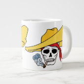 Halloween Roking Skull met Bandana-Cartoon Grote Koffiekop (Voorkant rechts)