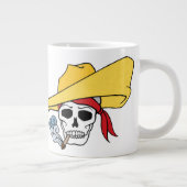 Halloween Roking Skull met Bandana-Cartoon Grote Koffiekop (Rechts)