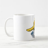 Halloween Roking Skull met Bandana-Cartoon Koffiemok (Links)