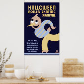 Halloween Roller Skating Carnaval Poster (Keuken)