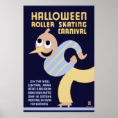 Halloween Roller Skating Carnaval Poster (Voorkant)