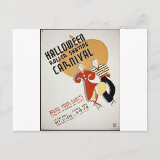 Halloween Roller Skestival Briefkaart