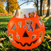 Halloween Rolschaatsen Jack-o'-lantaarns Sticker