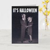 HALLOWEEN ROMANTISCHE GRAPPIGE KAART VOOR KOPPELS (Gele Bloem)