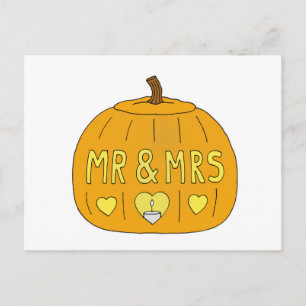 Halloween Romantische Mijnheer en Mevrouw  Briefkaart