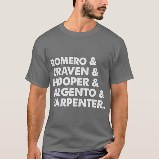 Halloween Romeo Craven Hooper Argento penter T-shirt (Voorkant)