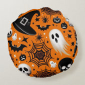 Halloween Rond Kussen (Achterkant)