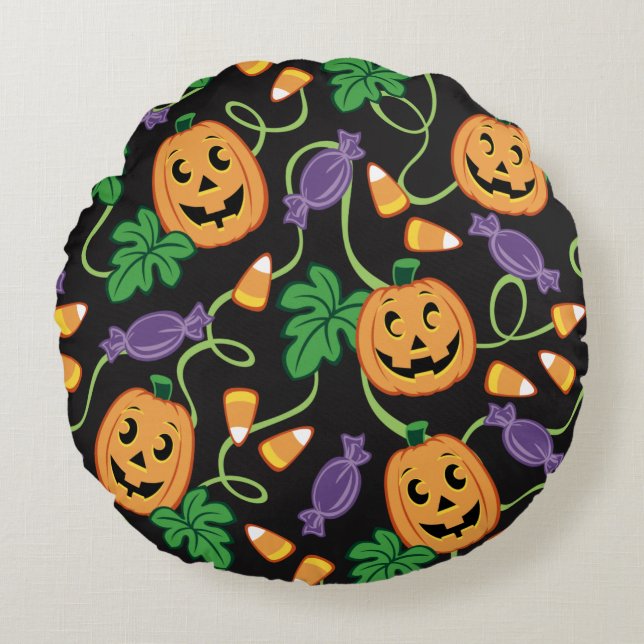HALLOWEEN ROND KUSSEN (Voorkant)