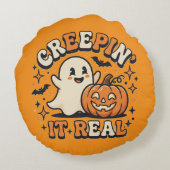 Halloween Rond Kussen (Achterkant)