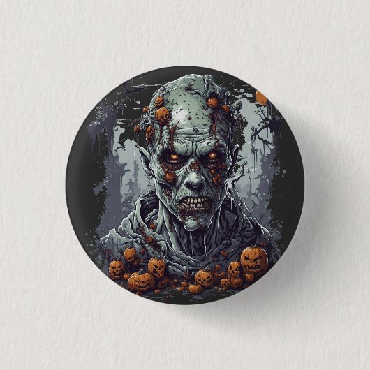 Halloween Ronde Button 3,2 Cm (Voorkant)