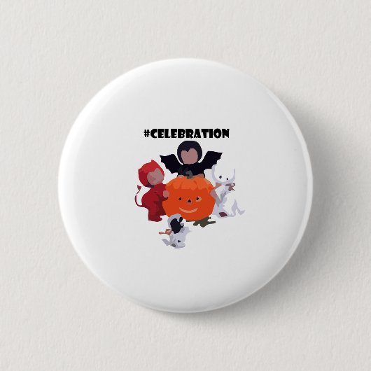 Halloween Ronde Button 5,7 Cm (Voorkant)