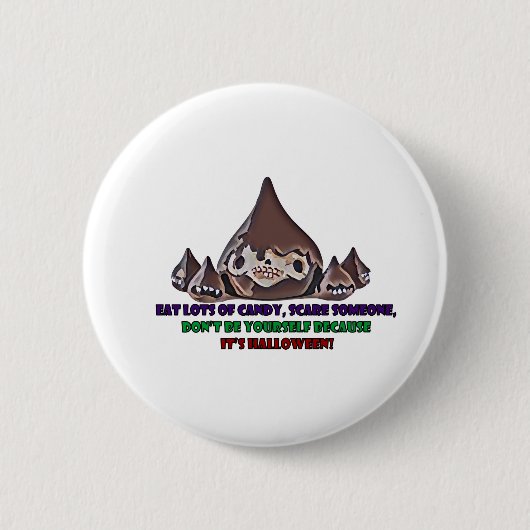 Halloween Ronde Button 5,7 Cm (Voorkant)