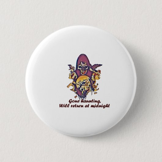 Halloween Ronde Button 5,7 Cm (Voorkant)