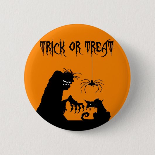 Halloween Ronde Button 5,7 Cm (Voorkant)