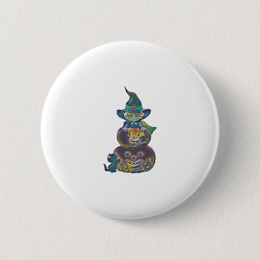Halloween Ronde Button 5,7 Cm (Voorkant)