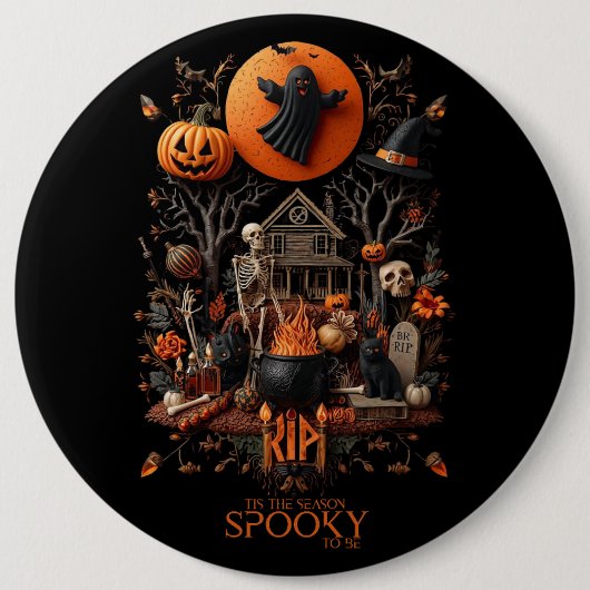 halloween ronde button 6,0 cm (Voorkant)