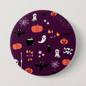 Halloween Ronde Button 7,6 Cm (Voorkant)