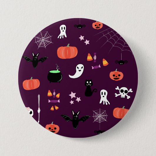 Halloween Ronde Button 7,6 Cm (Voorkant)