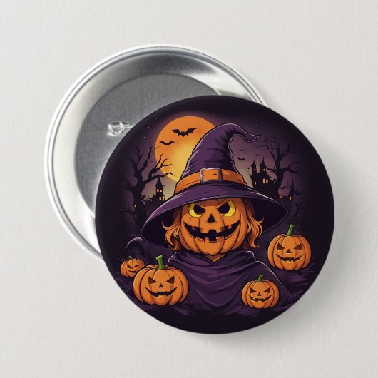Halloween- Ronde Button 7,6 Cm (Voorkant /achterkant)