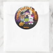 Halloween Ronde Dank u Labels Kinder Gepersonalise (Tas)
