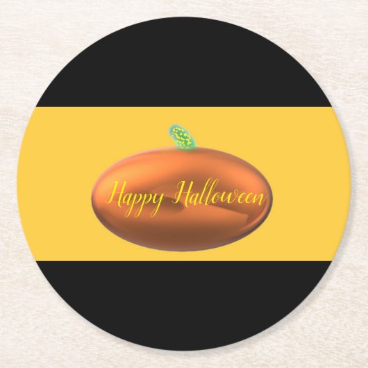 Halloween ronde kartonnen onderzetter (Voorkant)