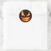 halloween ronde sticker (Tas)