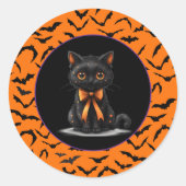 Halloween Ronde Sticker (Voorkant)
