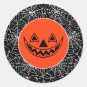 Halloween Ronde Sticker (Voorkant)