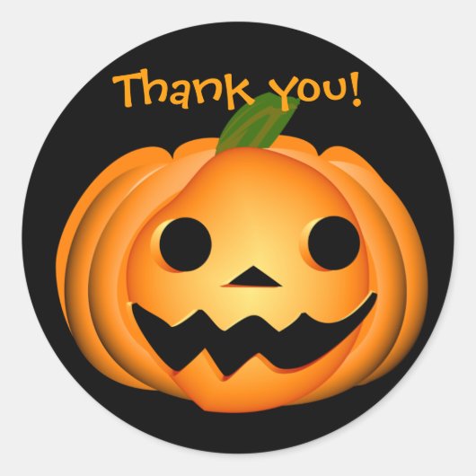 Halloween Ronde Sticker (Voorkant)