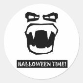 Halloween Ronde Sticker (Voorkant)