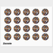 halloween ronde sticker (Vel)
