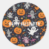 halloween ronde sticker (Voorkant)