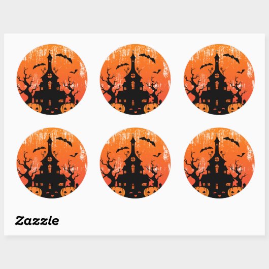 Halloween Ronde Sticker (Vel)