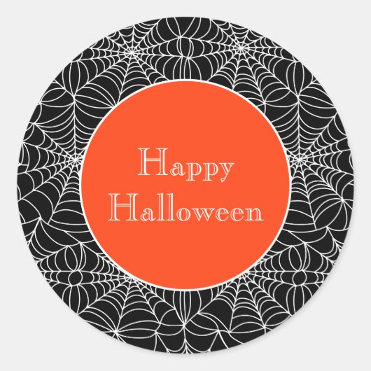 Halloween Ronde Sticker (Voorkant)