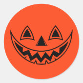 Halloween Ronde Sticker (Voorkant)