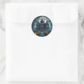 Halloween Ronde Sticker (Tas)