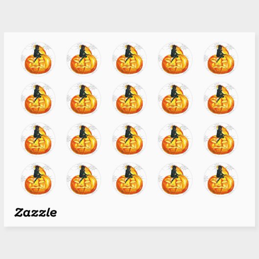 Halloween Ronde Sticker (Vel)