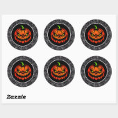 Halloween ronde sticker (Vel)