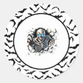 Halloween Ronde Sticker (Voorkant)