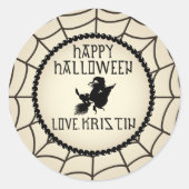 Halloween Ronde Sticker (Voorkant)