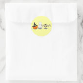 Halloween Ronde Sticker (Tas)