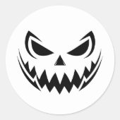Halloween Ronde Sticker (Voorkant)