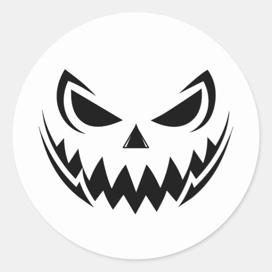 Halloween Ronde Sticker (Voorkant)
