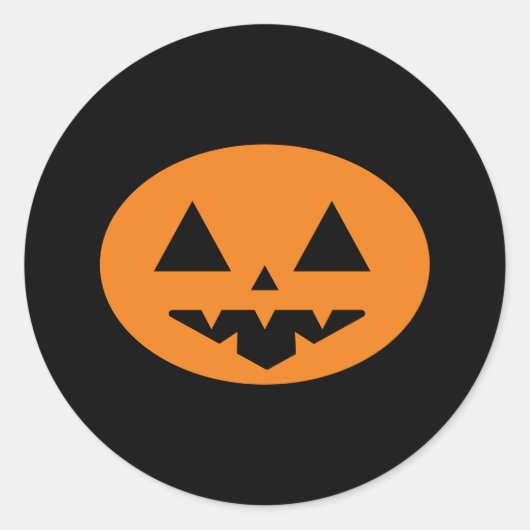 Halloween Ronde Sticker (Voorkant)