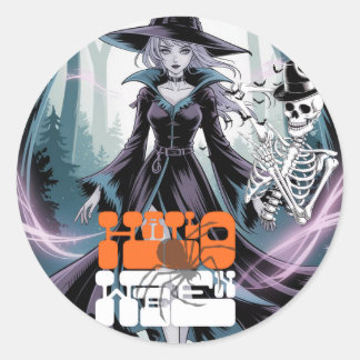 Halloween  ronde sticker